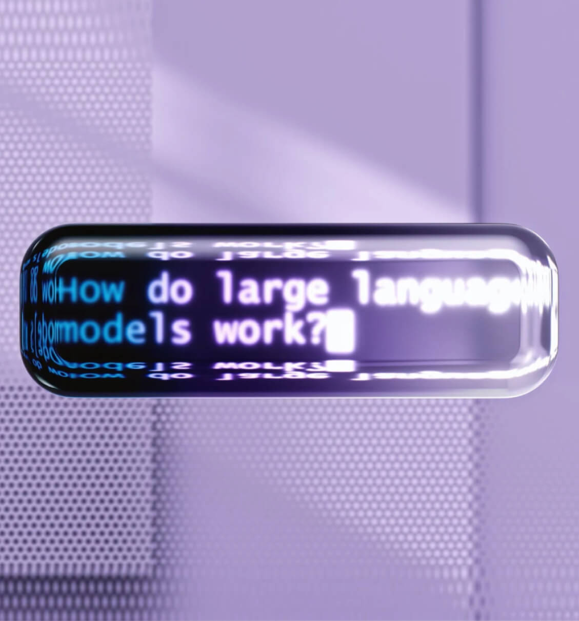 Large Language Model pill photo